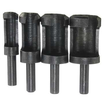 4pcs 6mm/10mm/13mm/16mm Wood Working Tenon Plug Cutters Wood Plug Hole Cutter Drill