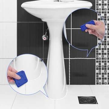 4Pcs Blue Hand Tools Combination Caulking Tool Kit Joint Sealant Silicone Spreader Spatula Scraper E