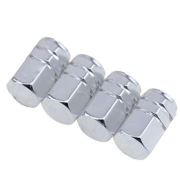 4pcs Car Tires Cap Aluminum Wheel Valves Tyre Stem (COLOR.: YELLOW)