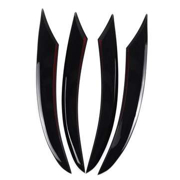 4Pcs Front Bumper Fog Light Lamp Splitter Canard Air Cover Trim For Mercedes Benz (TYPE5: A)