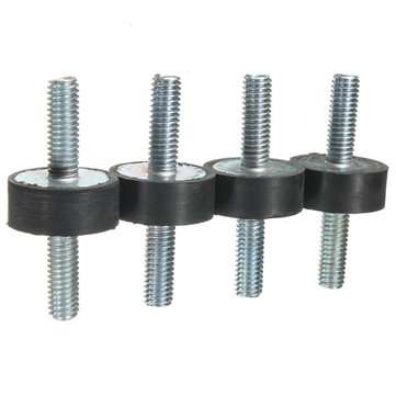 4pcs M6x20x8mm Doubles Ends Rubber Mounts Anti-vibration Rubber Mounts