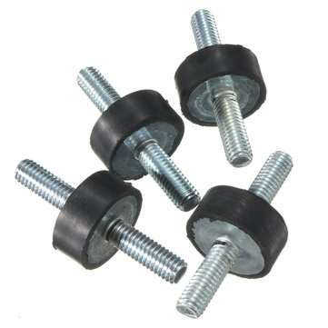 4pcs M6x20x8mm Doubles Ends Rubber Mounts Anti-vibration Rubber Mounts
