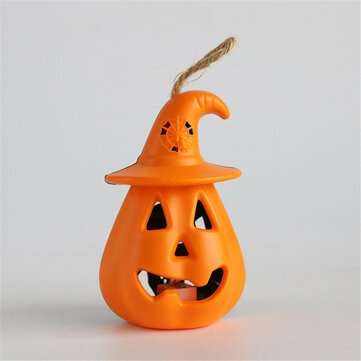 4Pcs Hollow Pumpkin with Hat LED Lights Lamp Lantern Halloween Party Bar Decor