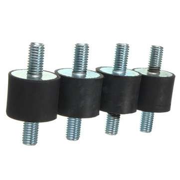 4pcs M8 20x25mm Rubber Shock Absorber Rubber Vibration Isolator Mounts