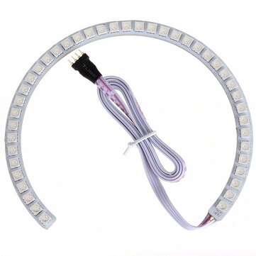 4PCS RGB LED Angel Eyes Halo Ring Lights with Remote for BMW E36 E38 E39 E46 M3