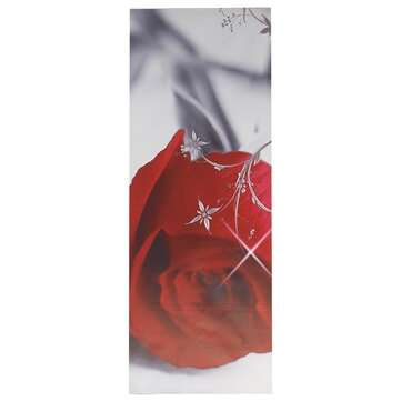 4pcs Red Rose Canvas Painting Wall Art Hanging Drawing Pictures Home Living Room Office Decoration F