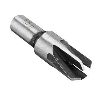 4pcs Round Woodworking Plug Cutter Cutting Drill Bits Set Dowel Maker Tool