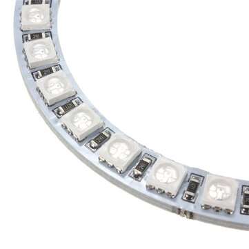 4PCS RGB 90MM Multi-Color 5050 Flash LED SMD 12V Angel Eyes and Remote Control