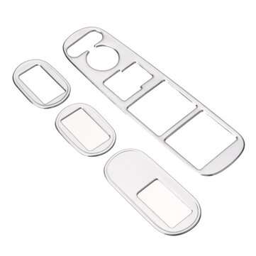 4PCS Stainless Steel Inner Window Switch Trim Cover For Honda Vezel HRV 2014-2017