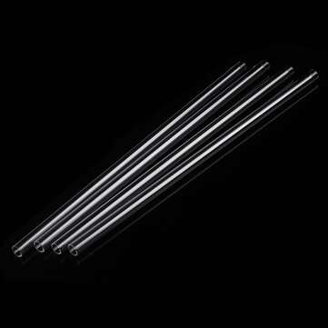 4Pcs Thick Wall Borosilicate Glass Blowing Tube 300mm x 10mm x 1mm
