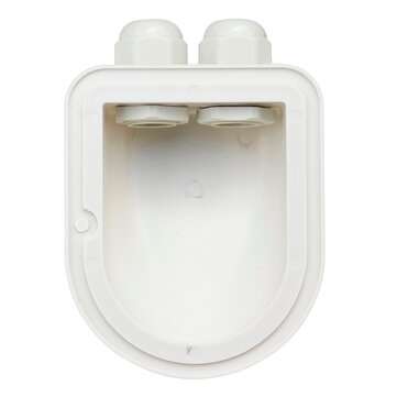 4pcs Waterproof ABS Solar Double Cable Entry Gland Curved Cable Connector For All Cable Types 6mm to
