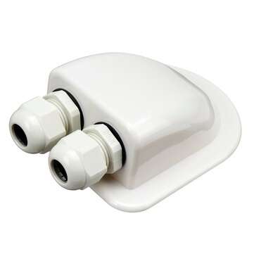 4pcs Waterproof ABS Solar Double Cable Entry Gland Curved Cable Connector For All Cable Types 6mm to