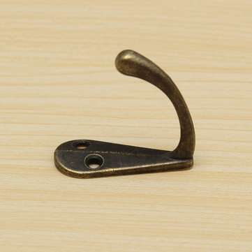 4pcs Vintage Zinc Alloy Mini Robe Hat Coat Clothes Towel Single Hanger Hooks Bath Wall Door