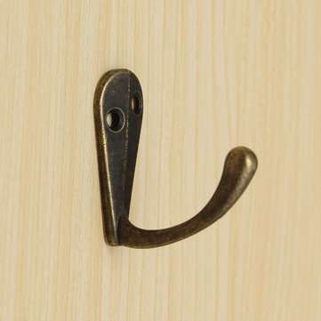 4pcs Vintage Zinc Alloy Mini Robe Hat Coat Clothes Towel Single Hanger Hooks Bath Wall Door