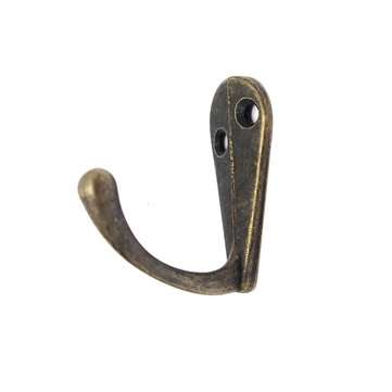 4pcs Vintage Zinc Alloy Mini Robe Hat Coat Clothes Towel Single Hanger Hooks Bath Wall Door