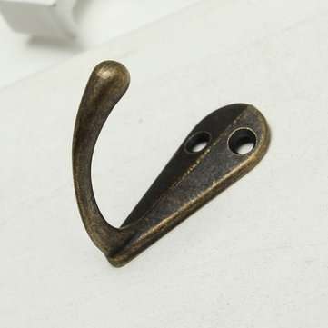 4pcs Vintage Zinc Alloy Mini Robe Hat Coat Clothes Towel Single Hanger Hooks Bath Wall Door