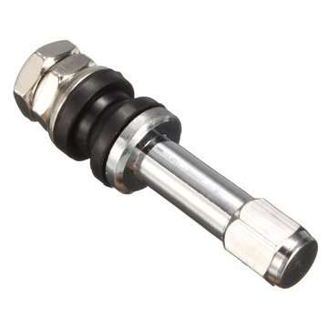 4pcs Universal Chrome Flush Mount Metal Tire Tyre Valve Stems Bolt With Cap TR48