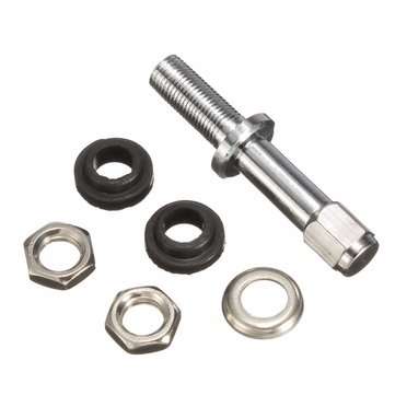 4pcs Universal Chrome Flush Mount Metal Tire Tyre Valve Stems Bolt With Cap TR48