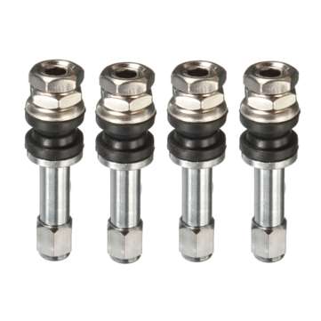 4pcs Universal Chrome Flush Mount Metal Tire Tyre Valve Stems Bolt With Cap TR48