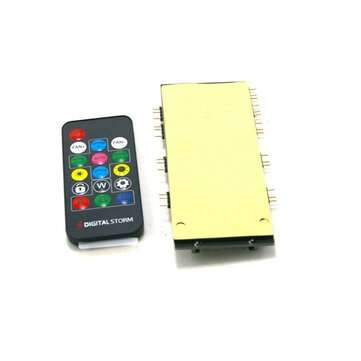 4PIN ARGB 5V 3-pin 7-bit 2-in-1 Controller Cooling with Remote Control for CPU FAN Cooling Control