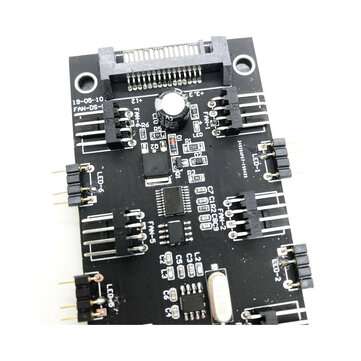 4PIN ARGB 5V 3-pin 7-bit 2-in-1 Controller Cooling with Remote Control for CPU FAN Cooling Control