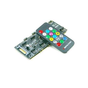 4PIN ARGB 5V 3-pin 7-bit 2-in-1 Controller Cooling with Remote Control for CPU FAN Cooling Control