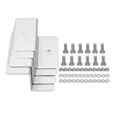 4pcs ZB-01 Solar Panel Mounting Z Brackets Aluminum Alloy Tools Kit for Motorhomes and Yachts