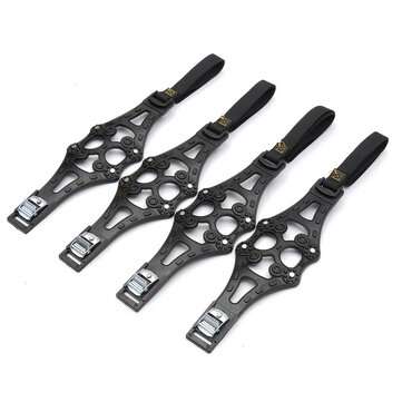4Pcs/set Truck Car Snow Wheel TPU Chains Tire Anti Skid Belt (COLOR.: BLACK)