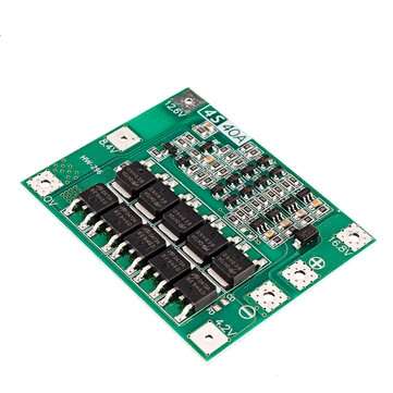 4S 14.8V 16.8V 18650 Lithium Battery Protection Board Startable Electric Drill 40A Current