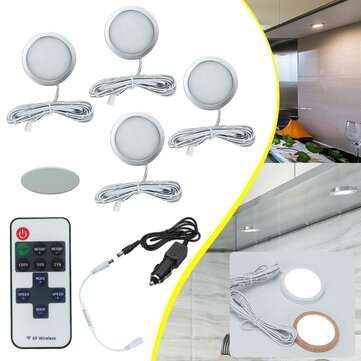 4x 12V LED Cabin Ceiling Lamp Down Light Caravan/Camper/Trailer/Car Warm... (LIGHT COLOR: COOLWHITE)