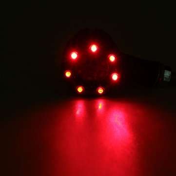 4X Universal LED Amber+Red Light Motorcycle Rear Turn Signal Brake Lights Running Lamp