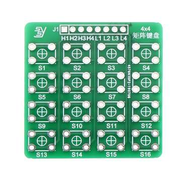 4X4 Matrix Keyboard Tact Touch Switch MCU Learning Board Development Board External Expansion Kit