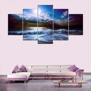 5  Cascade The Blue Sky River Wall Painting Picture Home Decoration Without Frame Including Installa