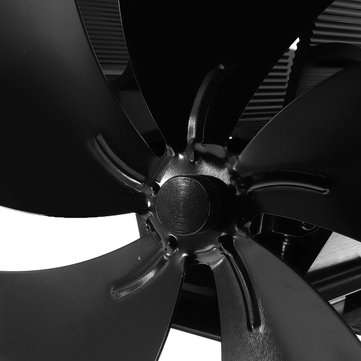 5 Blade Heat Self-Power Stove Fan Wall Mounted Magnetic Fireplace Eco Fan
