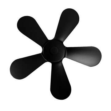 5 Blades Stove Fan Blade Replacement For Fireplace Stove Fan Heat Powered Aluminum Alloy Burning Kit