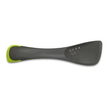 5 In 1 Leaking Shovel Multi-function Heat-resistant Silicone Shovel Leaking Spoon ... (COLOR.: GREY)
