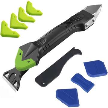 5 in 1 Caulking Tool Multifunctional Silicone Remover Tool Caulk Finisher Sealant Smooth Scraper Gro