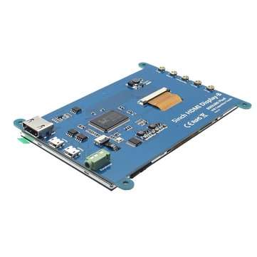 5 Inch 800x480 HDMI Touch Capacitive LCD Screen With OSD Menu For Raspberry Pi 3 B+ / BB Black