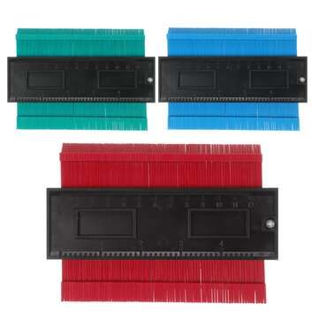 5 Inch ABS Material  Irregular Contour Gauge Multifunction Gauge (COLOR: BLUE)