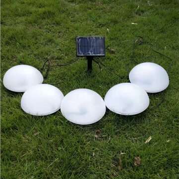 5 LED Lawn Lights Hemisphere Solar Powered Outdoor Lighting Garden Decoration