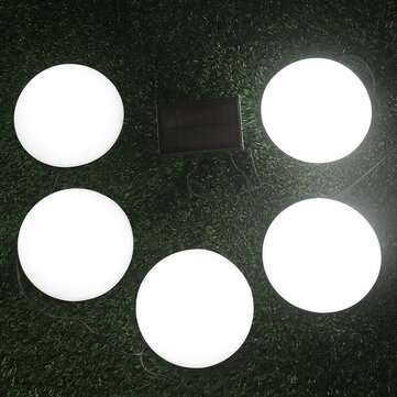 5 LED Lawn Lights Hemisphere Solar Powered Outdoor Lighting Garden Decoration