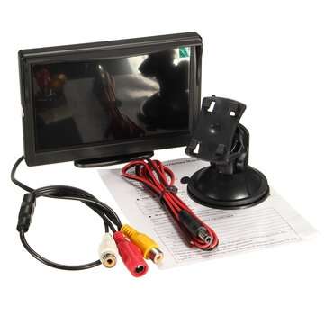 5 Inch TFT LCD Car Rear View Backup Reverse Monitor Parking Night Vision LED Backlight Display Multi