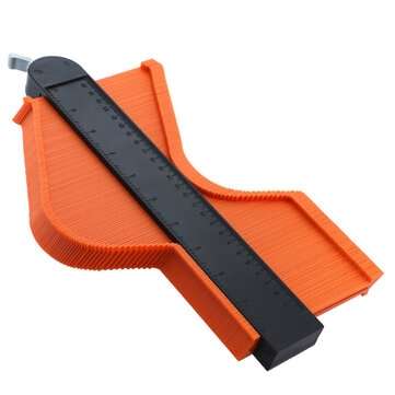 5 or 10 Inch Metal Self Locking Type Contour Gauge Wider 60mm Depth ... (COLOR.: BLUE | SIZE: 5INCH)