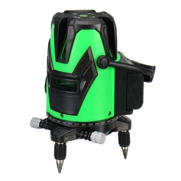5 Line Laser Level Green Light Self Leveling 3D 360 Rotary Cross Measure Tools