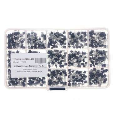 5 Set 600 Pcs 15 Value Transistor TO-92 Assortment Box Kit With Box
