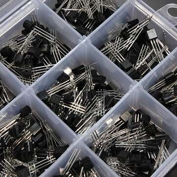 5 Set 600 Pcs 15 Value Transistor TO-92 Assortment Box Kit With Box