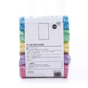 5 Rolls Of 100 Pack Portable Household Garbage Bags Vest Style Storage Bag For Home Waste Trash Bags