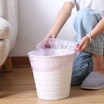5 Rolls Of 100 Pack Portable Household Garbage Bags Vest Style Storage Bag For Home Waste Trash Bags