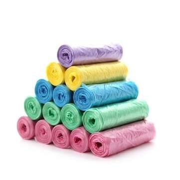 5 Rolls Of 100 Pack Portable Household Garbage Bags Vest Style Storage Bag For Home Waste Trash Bags