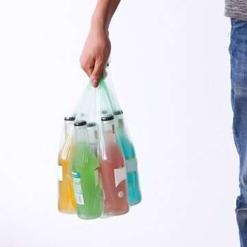 5 Rolls Of 100 Pack Portable Household Garbage Bags Vest Style Storage Bag For Home Waste Trash Bags